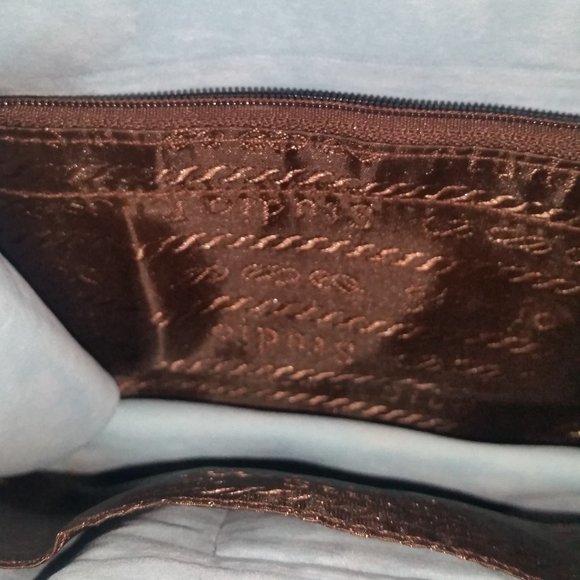 Studio F powder blue crossbody bag with gold hardware EUC - Picture 5 of 7